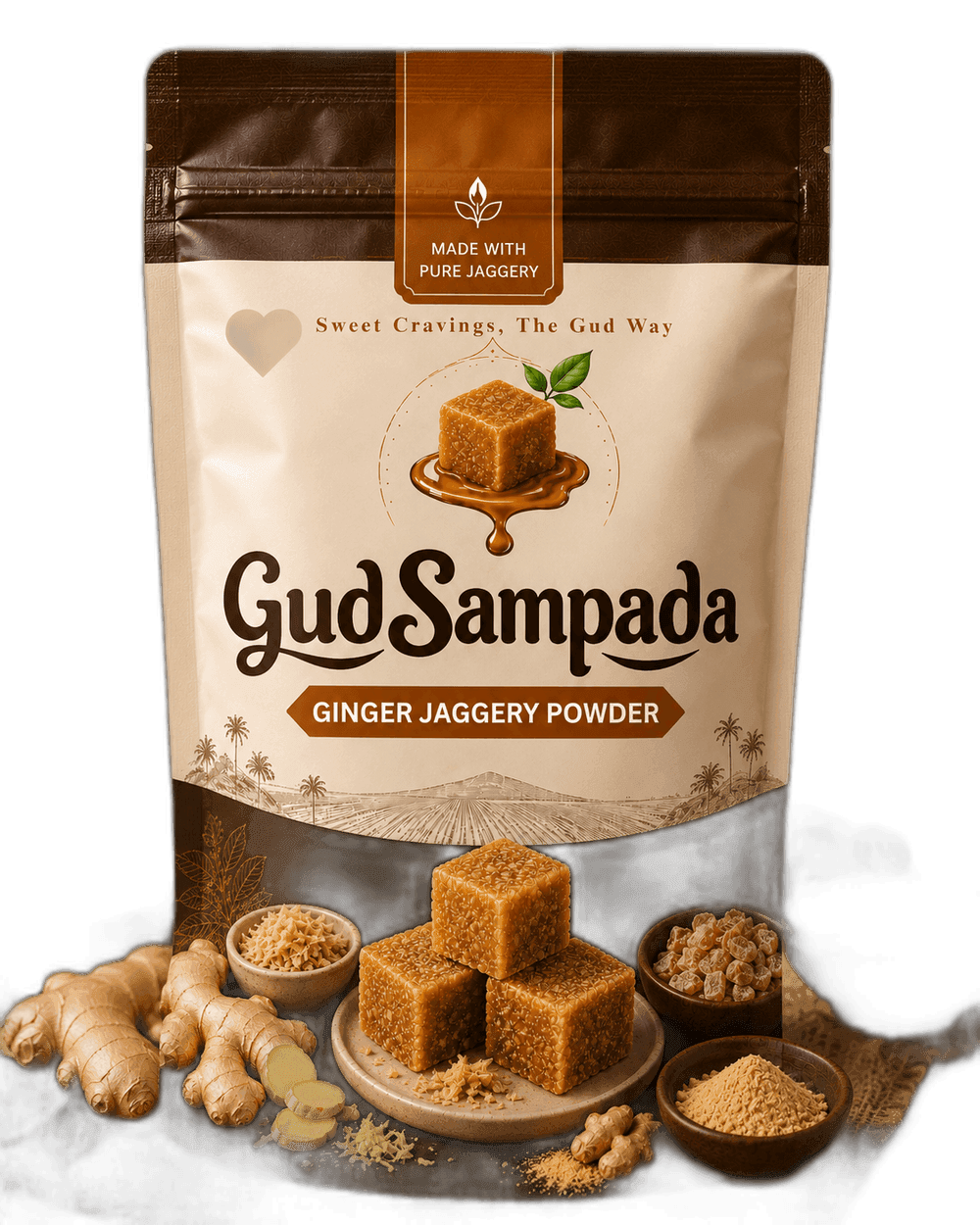 Ginger Jaggery Powder