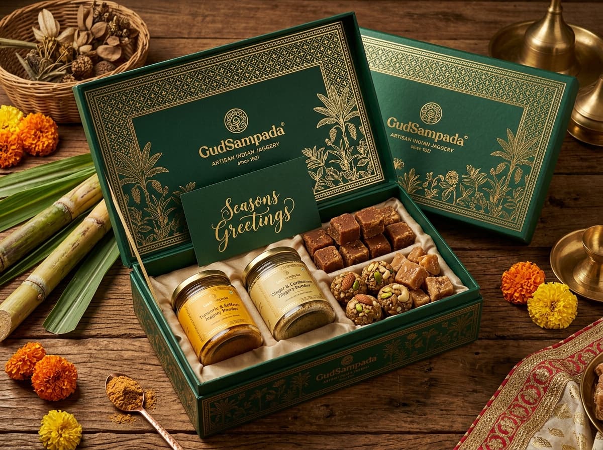 GudSampada Royal Heritage Jaggery Gift Hamper Box