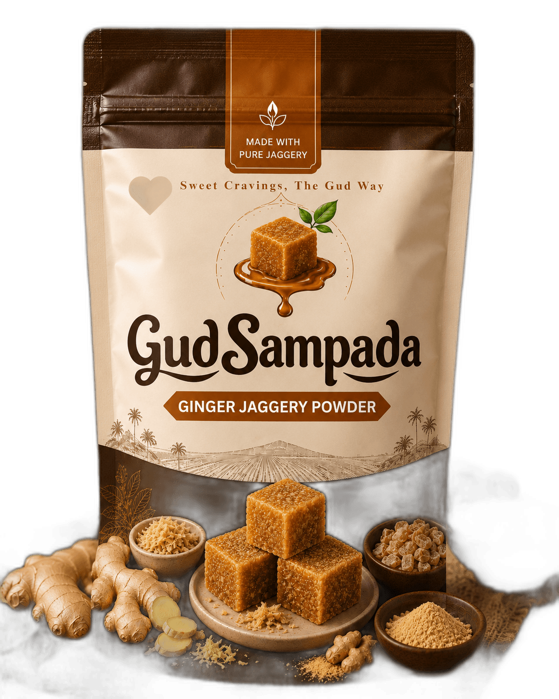 Ginger Jaggery Powder